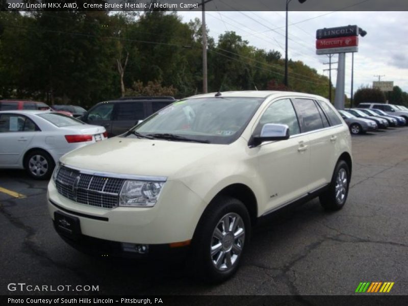 Creme Brulee Metallic / Medium Camel 2007 Lincoln MKX AWD