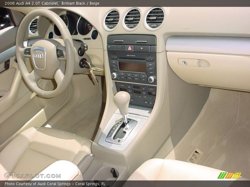 Brilliant Black / Beige 2008 Audi A4 2.0T Cabriolet