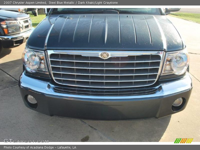 Steel Blue Metallic / Dark Khaki/Light Graystone 2007 Chrysler Aspen Limited