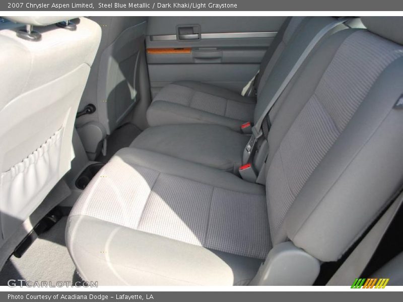 Steel Blue Metallic / Dark Khaki/Light Graystone 2007 Chrysler Aspen Limited