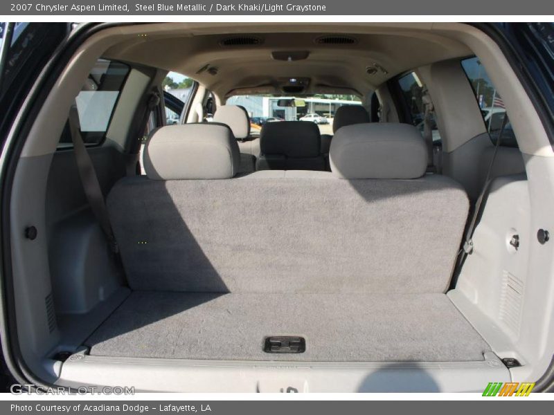 Steel Blue Metallic / Dark Khaki/Light Graystone 2007 Chrysler Aspen Limited