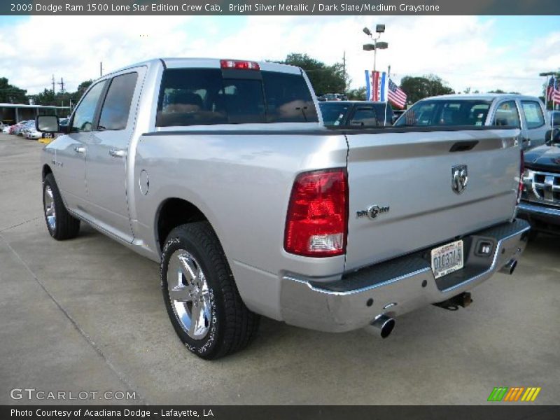 Bright Silver Metallic / Dark Slate/Medium Graystone 2009 Dodge Ram 1500 Lone Star Edition Crew Cab