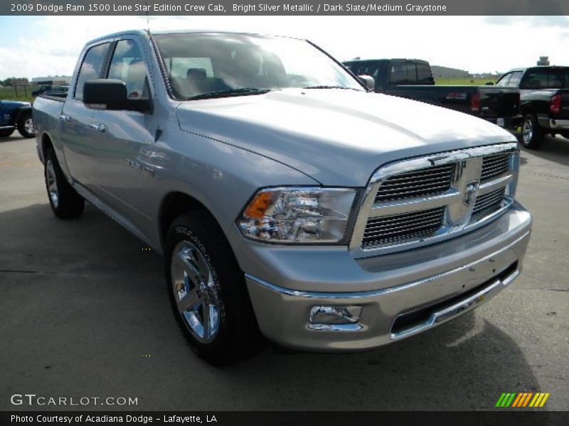 Bright Silver Metallic / Dark Slate/Medium Graystone 2009 Dodge Ram 1500 Lone Star Edition Crew Cab