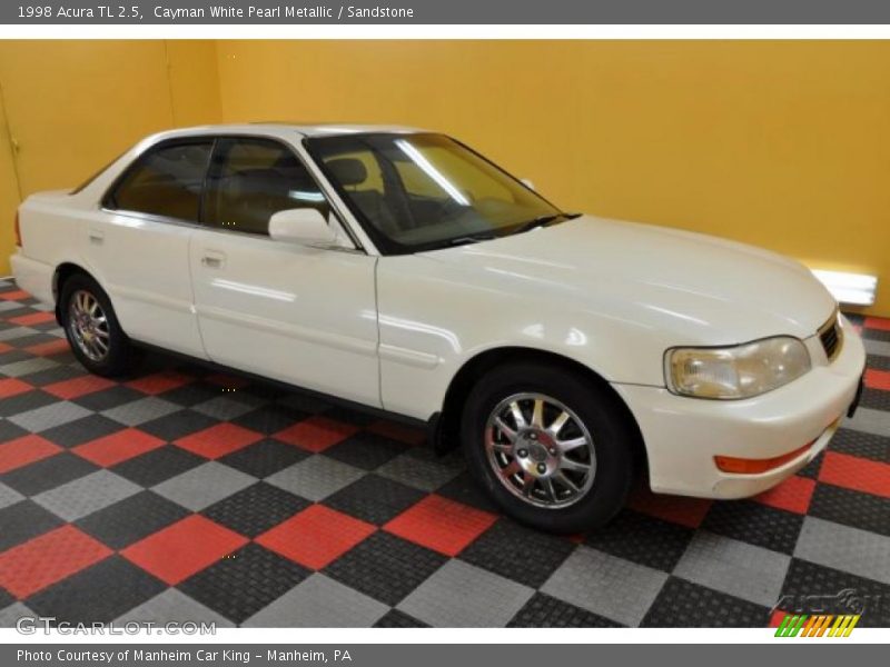 Cayman White Pearl Metallic / Sandstone 1998 Acura TL 2.5