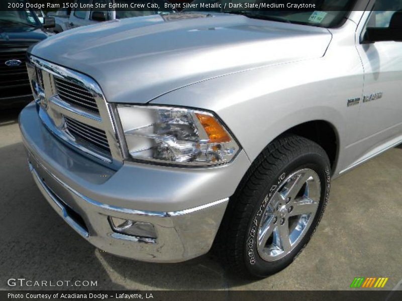 Bright Silver Metallic / Dark Slate/Medium Graystone 2009 Dodge Ram 1500 Lone Star Edition Crew Cab