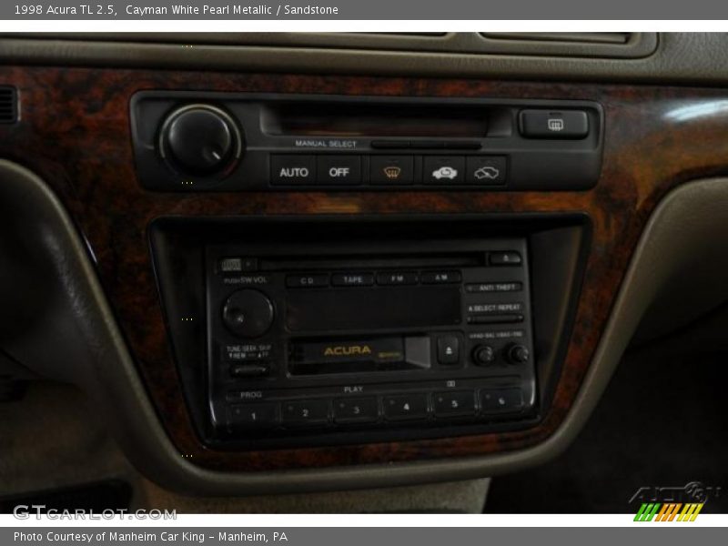 Cayman White Pearl Metallic / Sandstone 1998 Acura TL 2.5