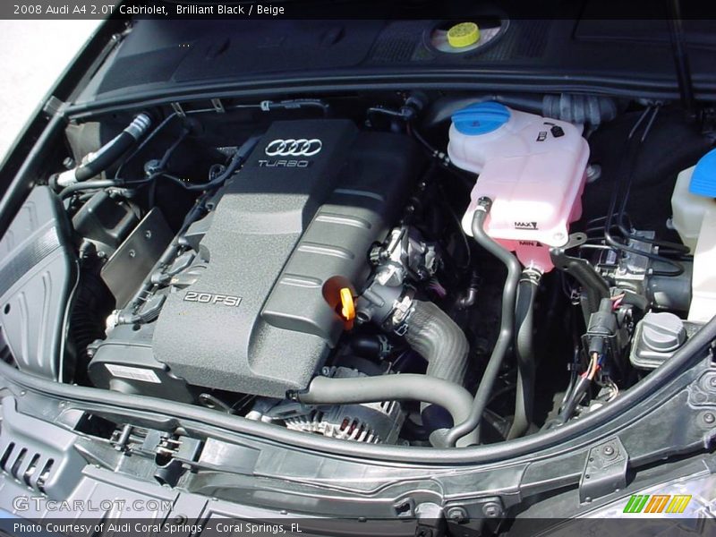 Brilliant Black / Beige 2008 Audi A4 2.0T Cabriolet