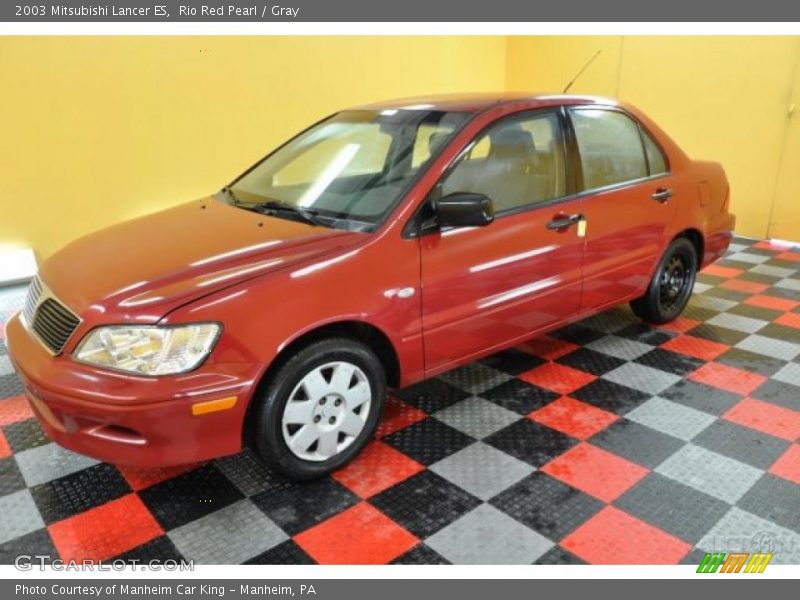 Rio Red Pearl / Gray 2003 Mitsubishi Lancer ES