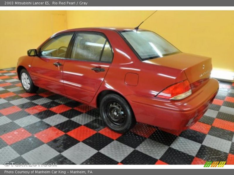 Rio Red Pearl / Gray 2003 Mitsubishi Lancer ES