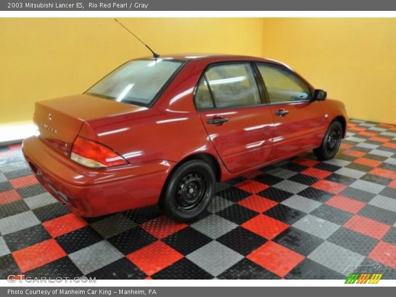 Rio Red Pearl / Gray 2003 Mitsubishi Lancer ES