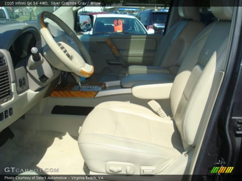 Silver Graphite Gray / Willow 2005 Infiniti QX 56 4WD
