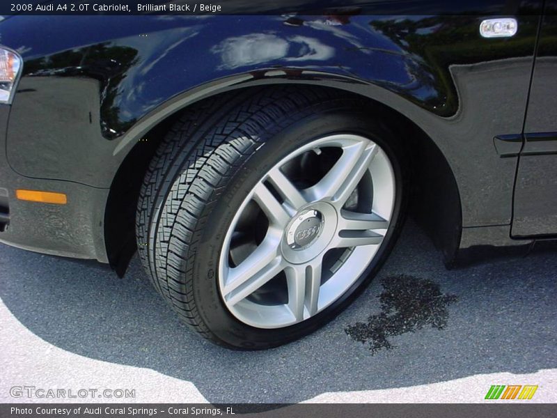 Brilliant Black / Beige 2008 Audi A4 2.0T Cabriolet
