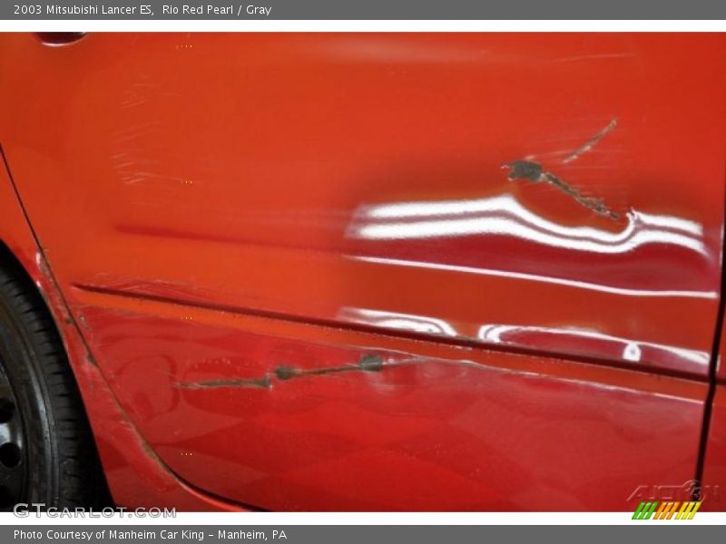 Rio Red Pearl / Gray 2003 Mitsubishi Lancer ES