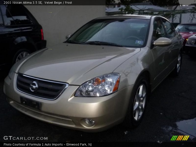 Velvet Beige / Frost 2003 Nissan Altima 3.5 SE