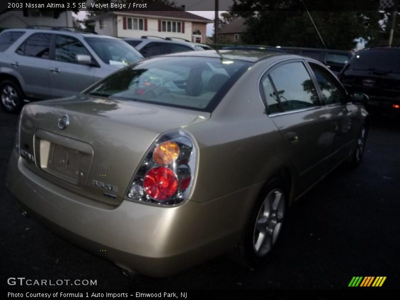 Velvet Beige / Frost 2003 Nissan Altima 3.5 SE
