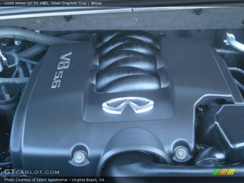 Silver Graphite Gray / Willow 2005 Infiniti QX 56 4WD
