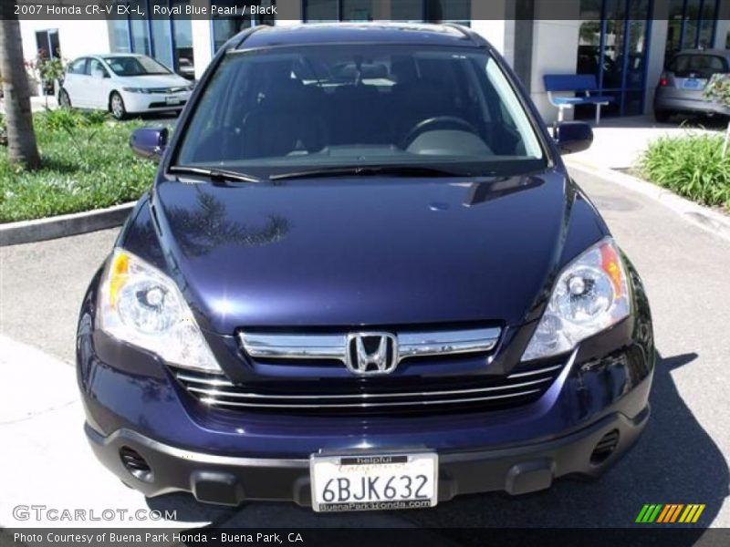 Royal Blue Pearl / Black 2007 Honda CR-V EX-L
