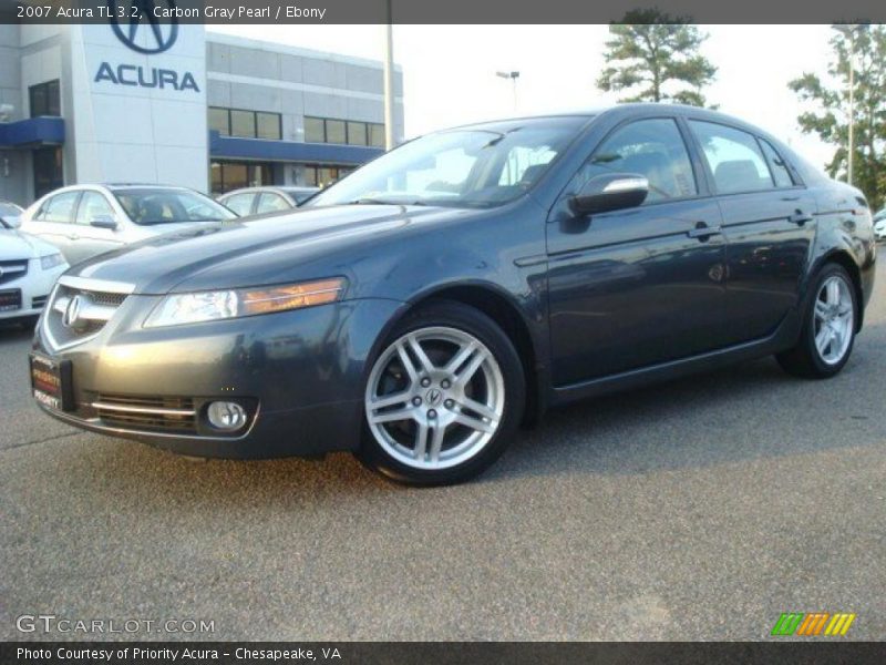 Carbon Gray Pearl / Ebony 2007 Acura TL 3.2