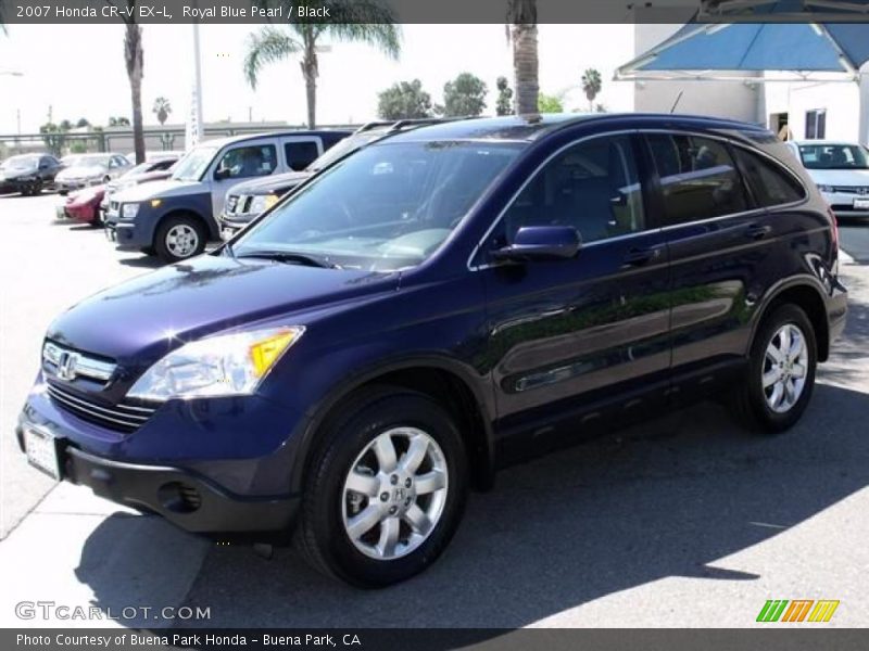 Royal Blue Pearl / Black 2007 Honda CR-V EX-L