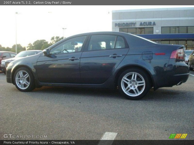 Carbon Gray Pearl / Ebony 2007 Acura TL 3.2