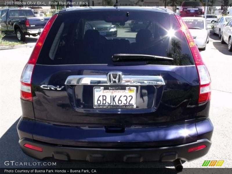 Royal Blue Pearl / Black 2007 Honda CR-V EX-L