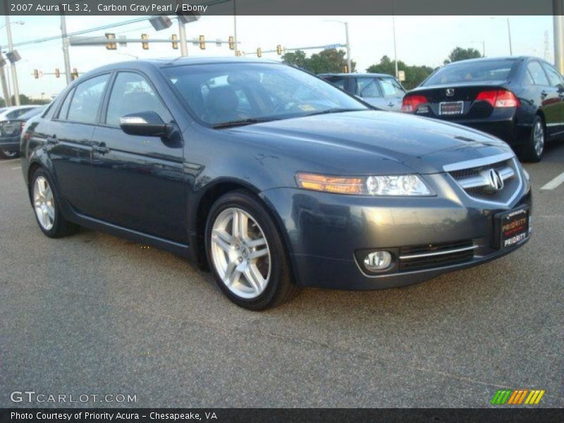 Carbon Gray Pearl / Ebony 2007 Acura TL 3.2
