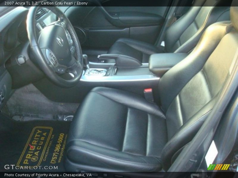 Carbon Gray Pearl / Ebony 2007 Acura TL 3.2