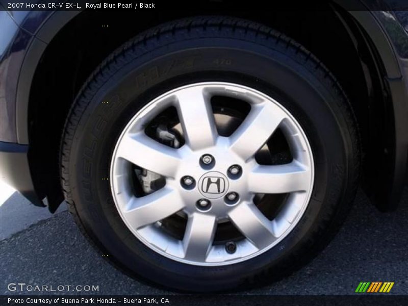 Royal Blue Pearl / Black 2007 Honda CR-V EX-L
