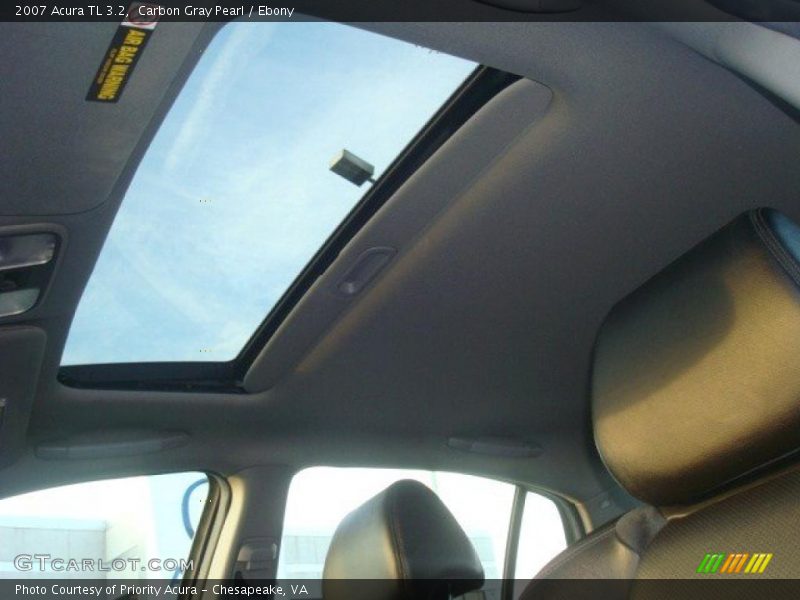 Carbon Gray Pearl / Ebony 2007 Acura TL 3.2