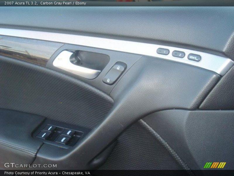 Carbon Gray Pearl / Ebony 2007 Acura TL 3.2