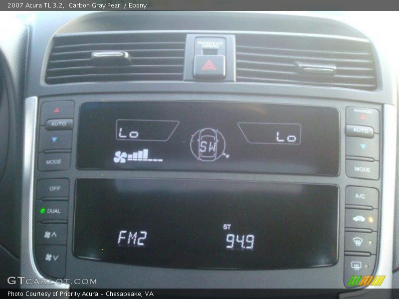Carbon Gray Pearl / Ebony 2007 Acura TL 3.2