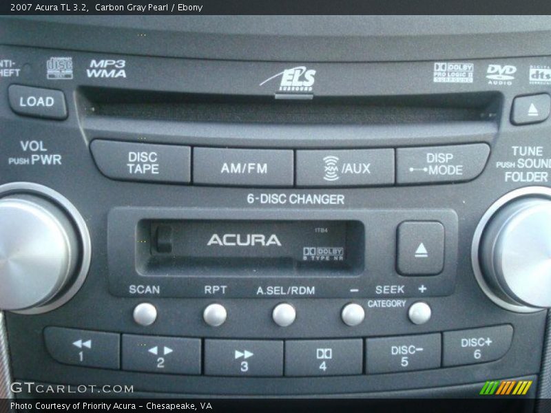 Carbon Gray Pearl / Ebony 2007 Acura TL 3.2