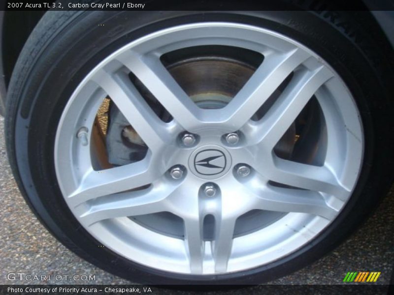 Carbon Gray Pearl / Ebony 2007 Acura TL 3.2