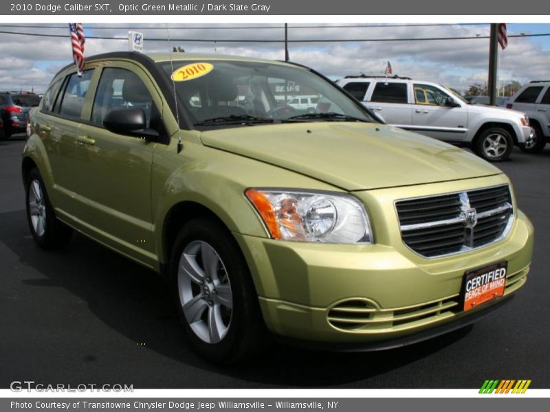 Optic Green Metallic / Dark Slate Gray 2010 Dodge Caliber SXT