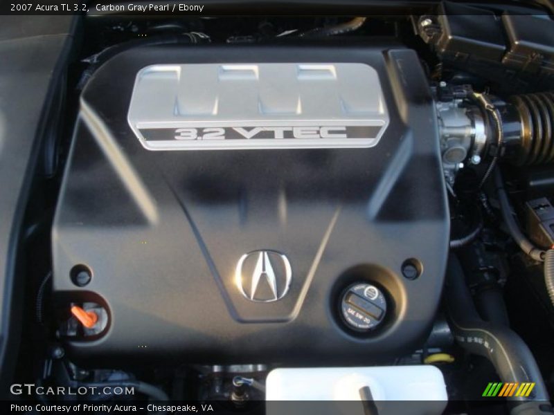 Carbon Gray Pearl / Ebony 2007 Acura TL 3.2