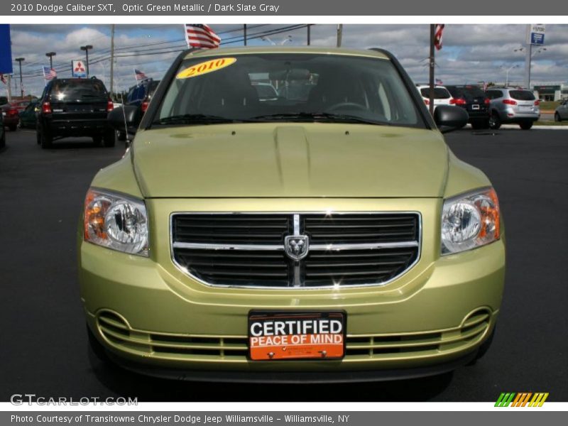 Optic Green Metallic / Dark Slate Gray 2010 Dodge Caliber SXT