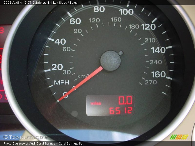 Brilliant Black / Beige 2008 Audi A4 2.0T Cabriolet