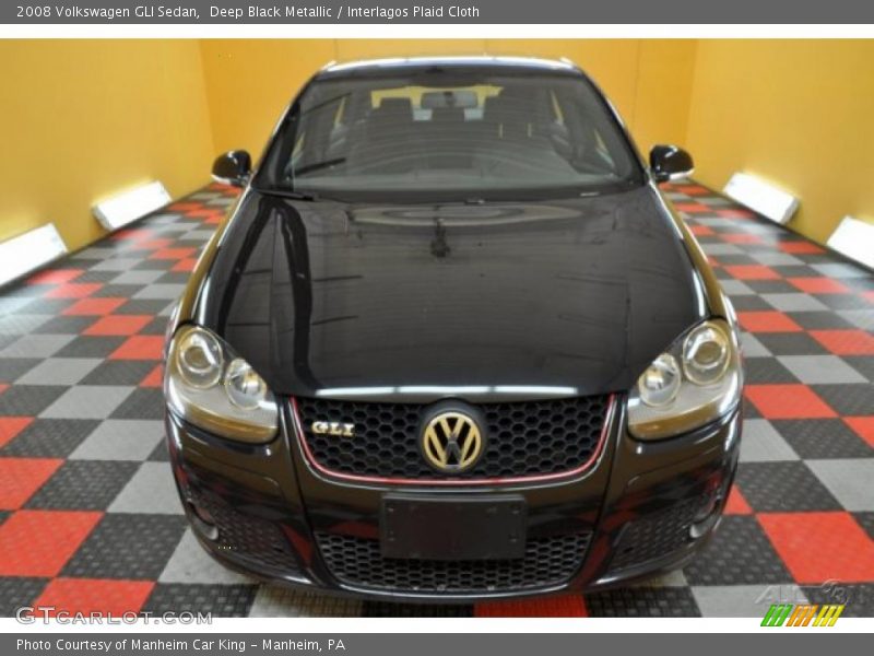 Deep Black Metallic / Interlagos Plaid Cloth 2008 Volkswagen GLI Sedan