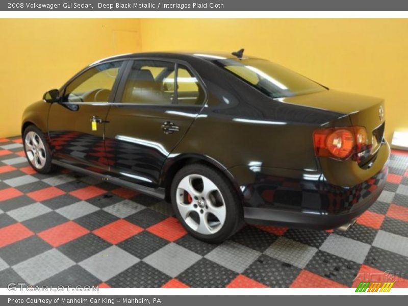 Deep Black Metallic / Interlagos Plaid Cloth 2008 Volkswagen GLI Sedan