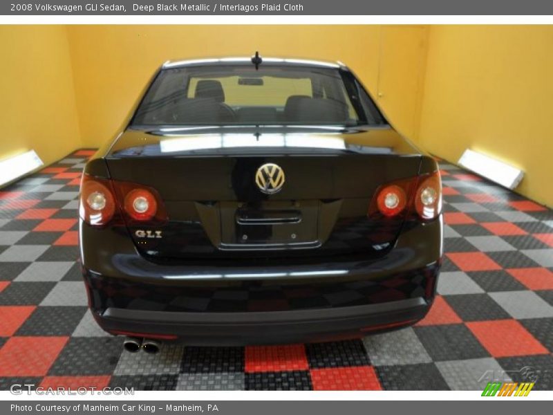 Deep Black Metallic / Interlagos Plaid Cloth 2008 Volkswagen GLI Sedan