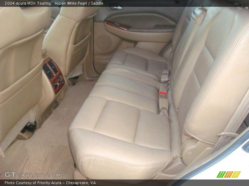 Aspen White Pearl / Saddle 2004 Acura MDX Touring