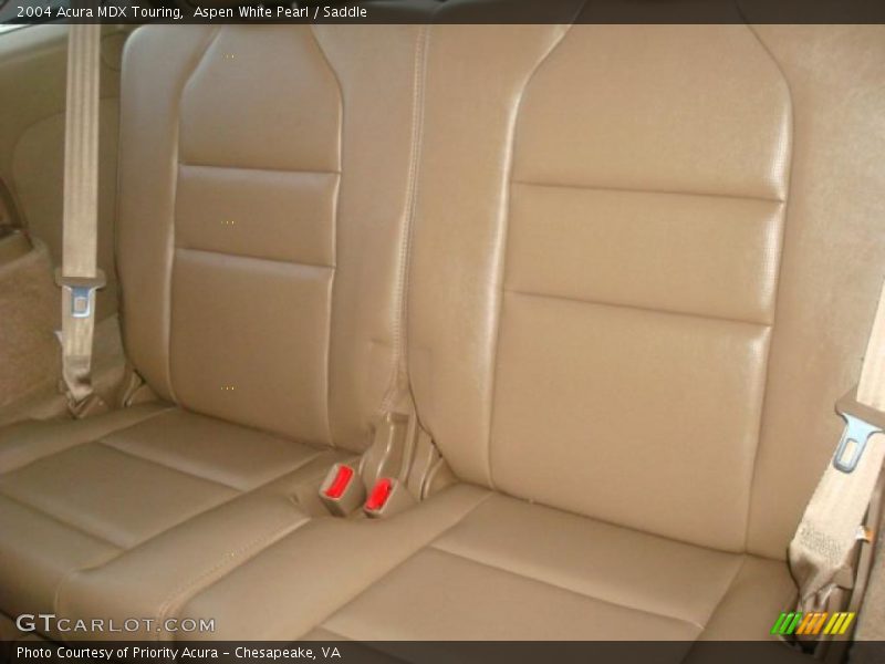 Aspen White Pearl / Saddle 2004 Acura MDX Touring