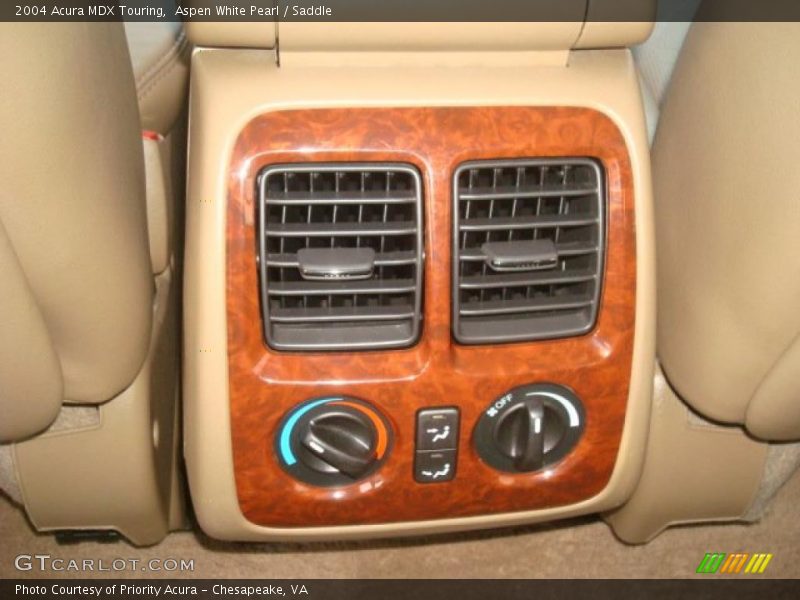 Aspen White Pearl / Saddle 2004 Acura MDX Touring