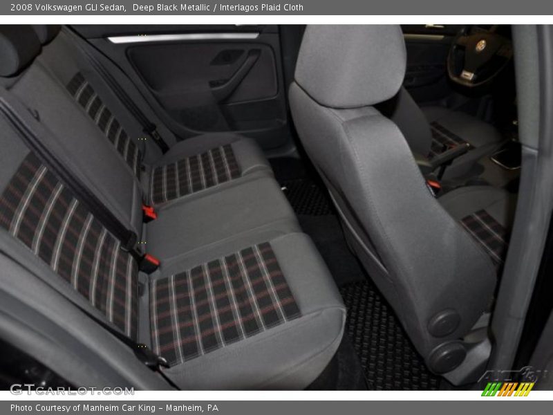 Deep Black Metallic / Interlagos Plaid Cloth 2008 Volkswagen GLI Sedan