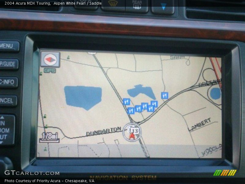 Aspen White Pearl / Saddle 2004 Acura MDX Touring