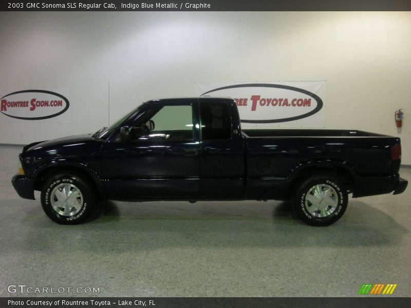 Indigo Blue Metallic / Graphite 2003 GMC Sonoma SLS Regular Cab