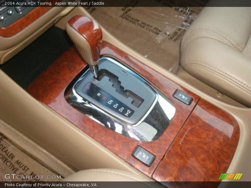 Aspen White Pearl / Saddle 2004 Acura MDX Touring
