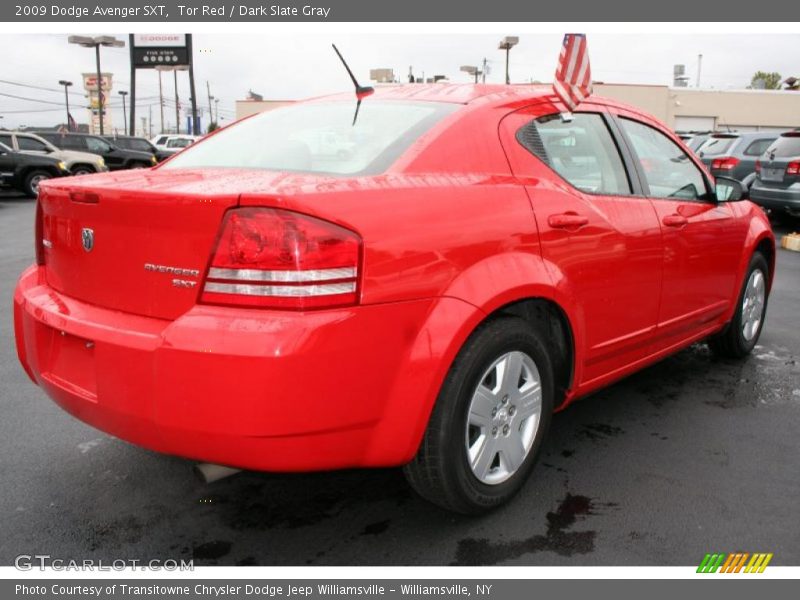 Tor Red / Dark Slate Gray 2009 Dodge Avenger SXT