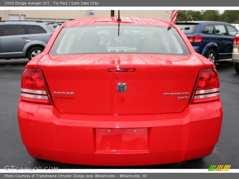 Tor Red / Dark Slate Gray 2009 Dodge Avenger SXT