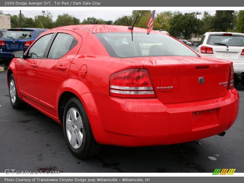 Tor Red / Dark Slate Gray 2009 Dodge Avenger SXT